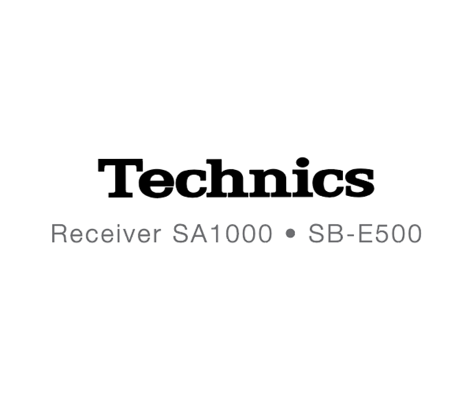 Projeto infográfico - Receiver Technics SA1000
