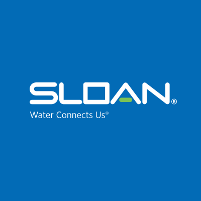 Sloan logo with the tagline 'Water Connects Us' on a blue background.