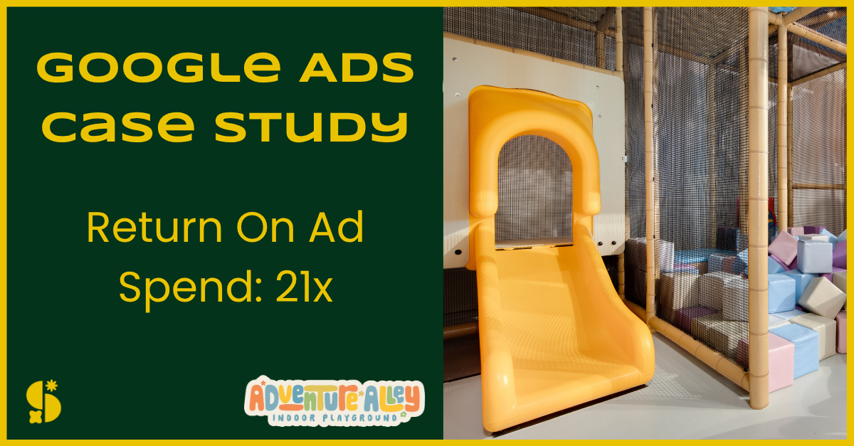 Google Ads Case Study: Return On Ad Spend: 21x Adventure Alley