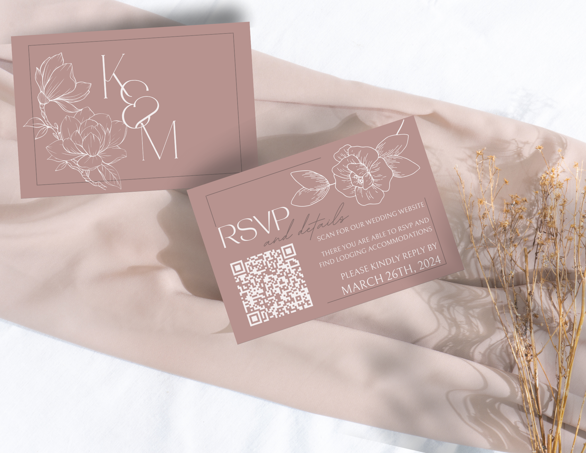 Personal Marketing Materials: Wedding Invitation Design Package