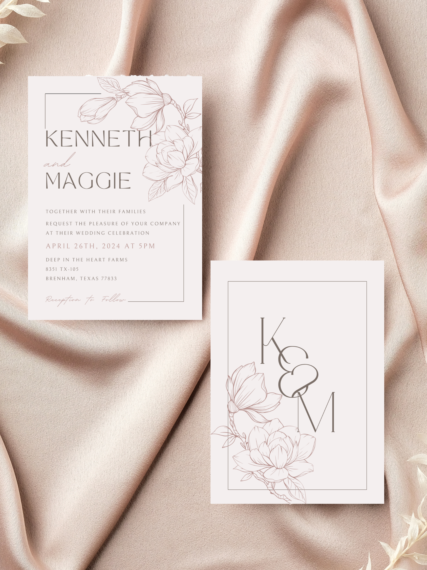 Personal Marketing Materials: Wedding Invitation Design Package