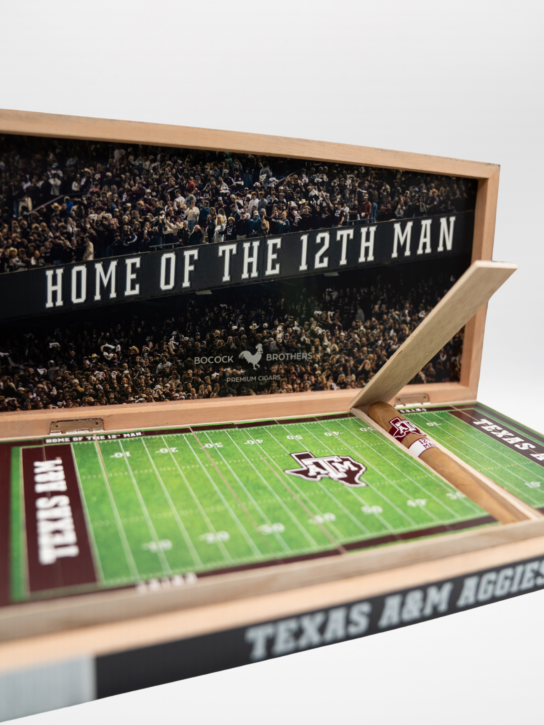 Product Photography & Design: Texas A&M University Cigar Collection Box