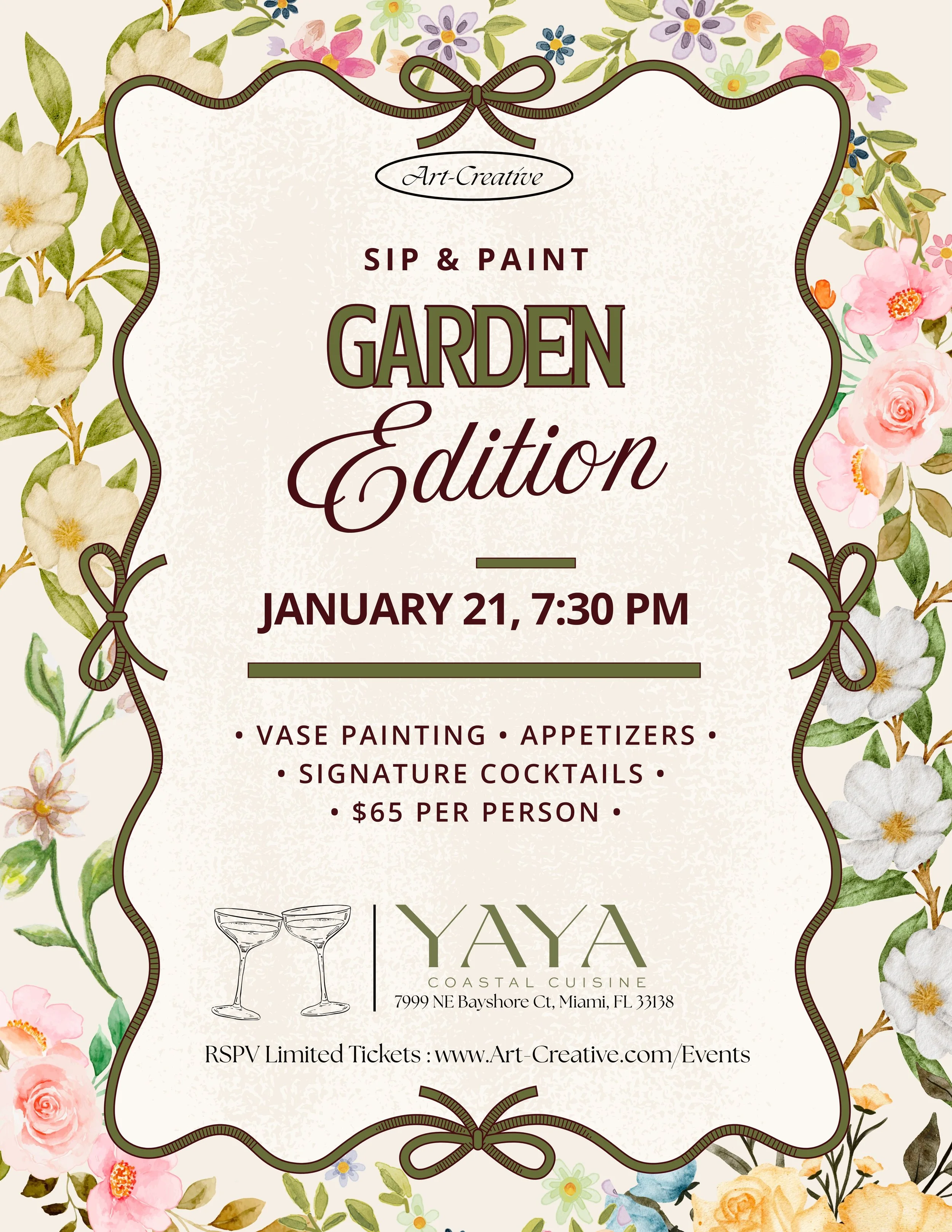 Sip & Paint Garden Edition 1/21/26