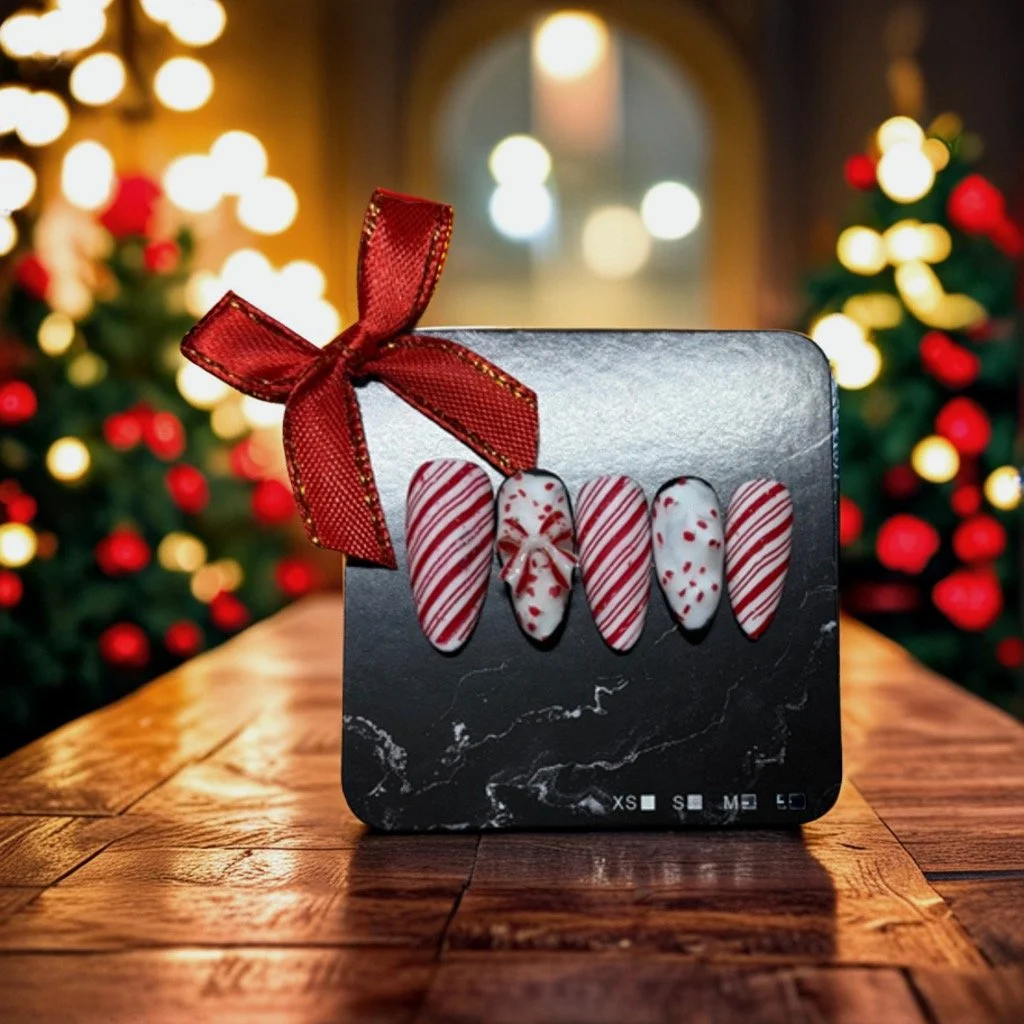 Peppermint Bark Nails