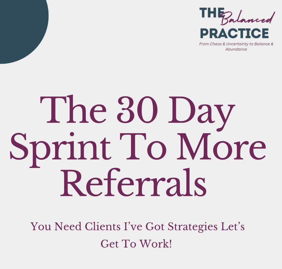 30 Day Sprint to More Referrals