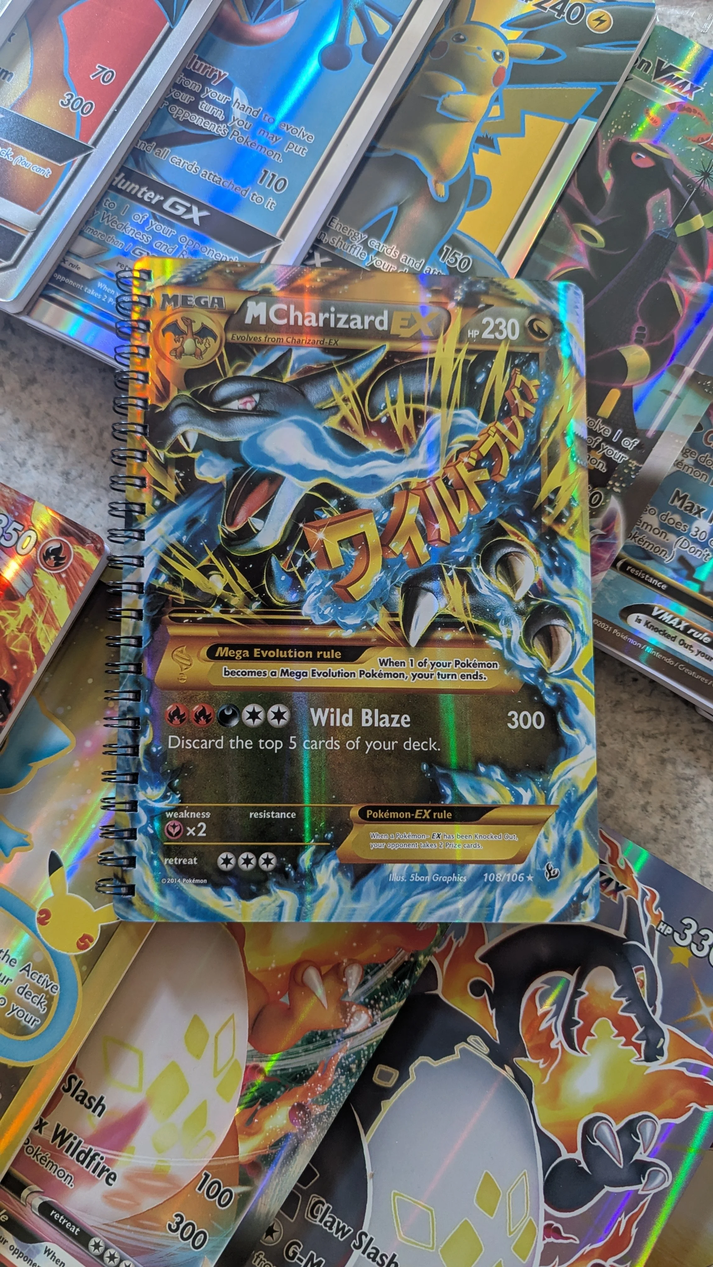 Charred Mystery Jumbo Trading Card Notebook