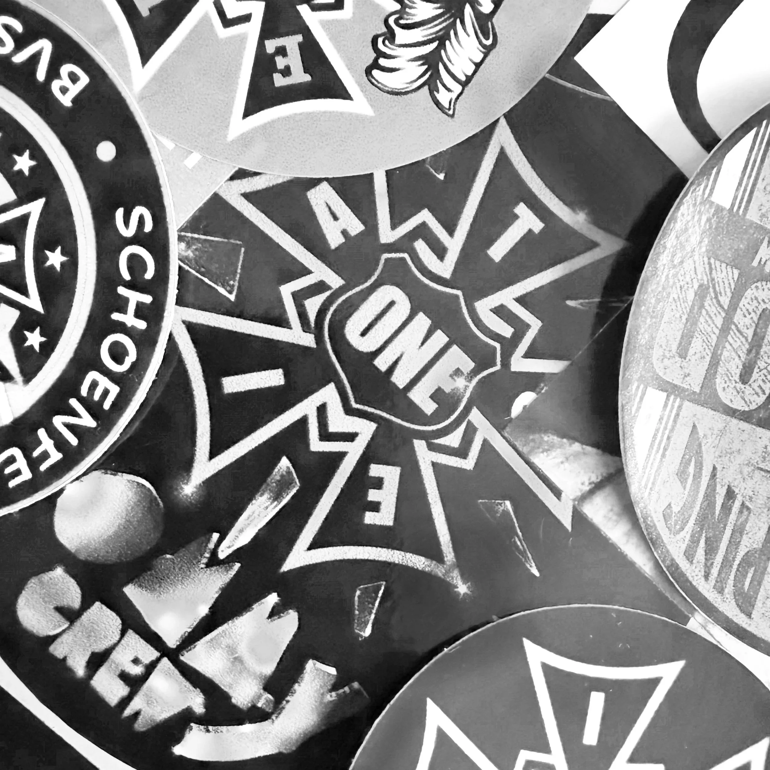 USA made stickers of various union bugs.