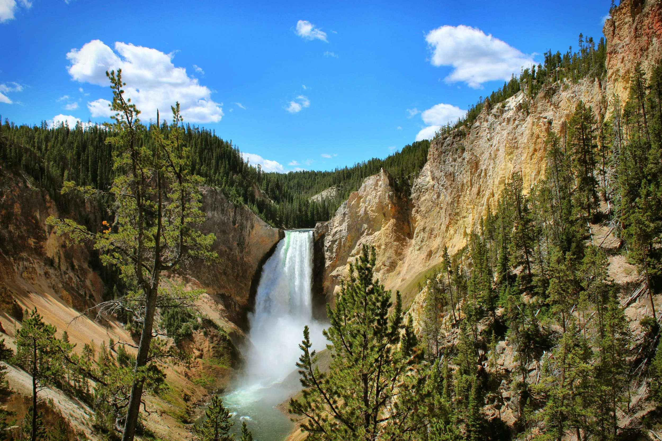 Falls of the Yellowstone: The Grand Canyon's Twin Waterfalls