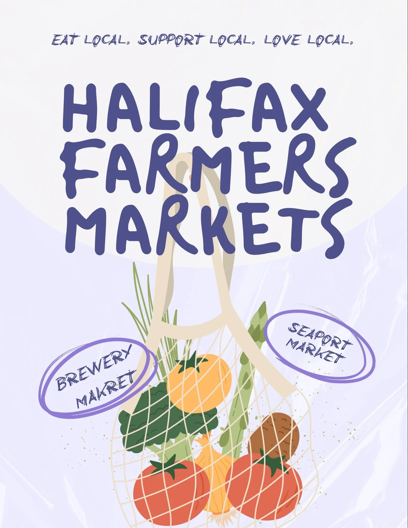 Eat local. Support local. Love local 💜

Spend your weekend exploring the Halifax Brewery Market and the Halifax Seaport Farmers&rsquo; Market. Two waterfront favourites filled with fresh food, local vendors, and handmade finds