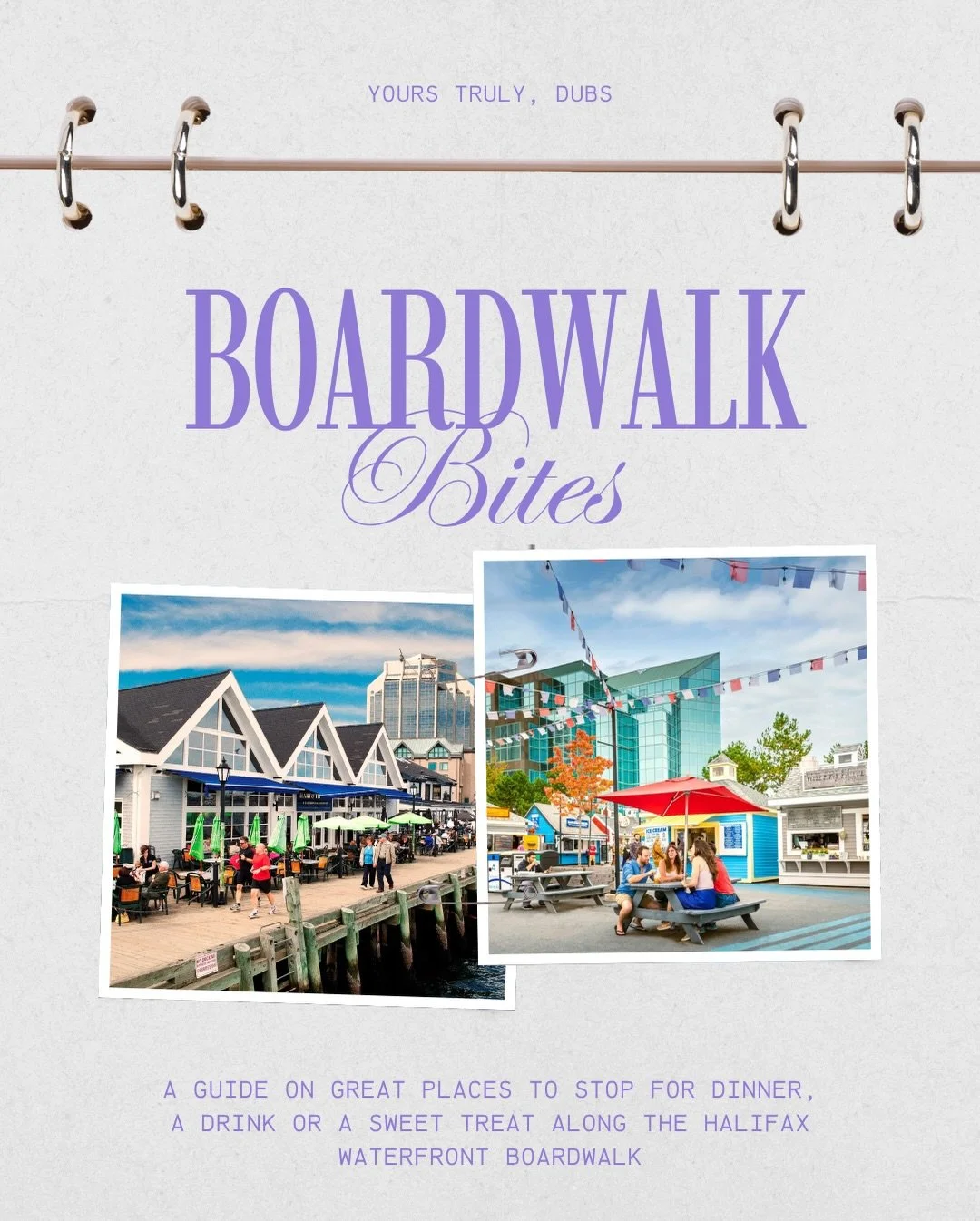 If you&rsquo;re walking the Halifax boardwalk this summer&hellip; here are a few stops worth making 💜