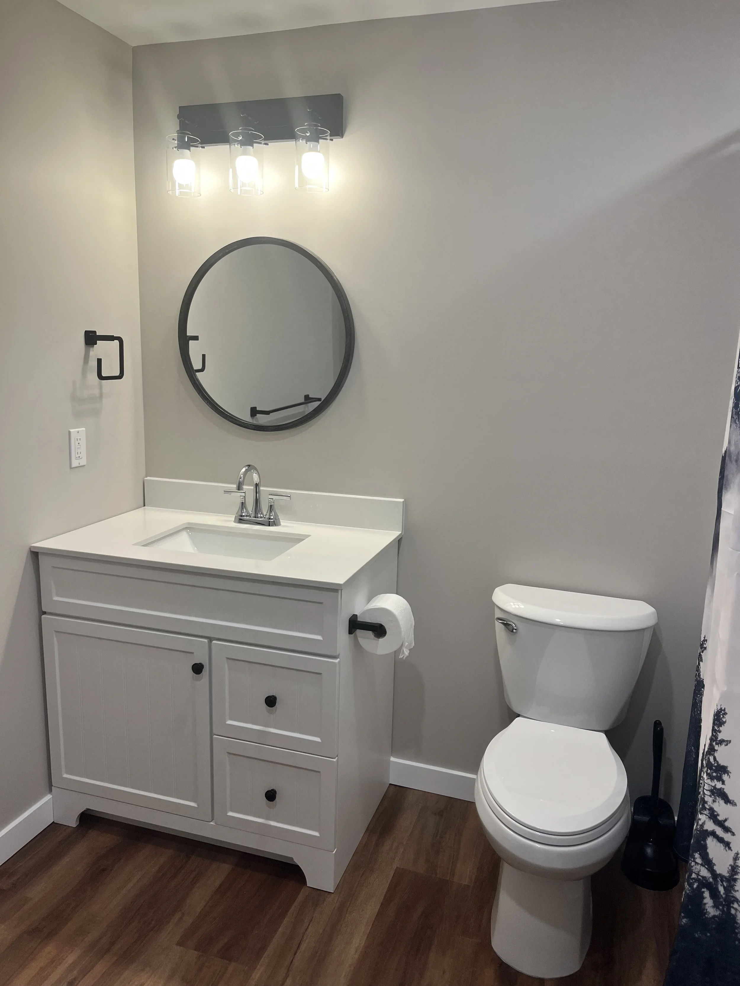 Bathroom renovation finished.