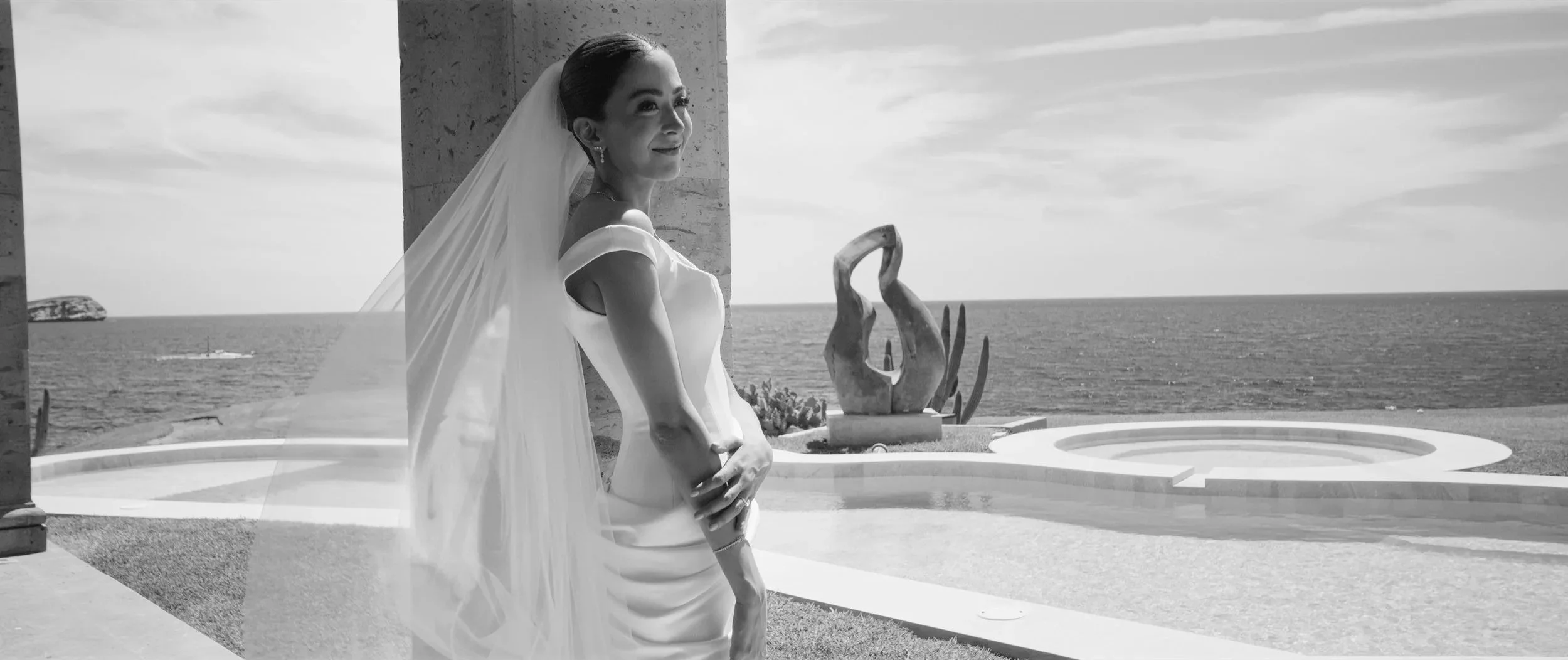 Sofía & Juan Pablo wedding in San Carlos, Sonora, filmed by Villa Films