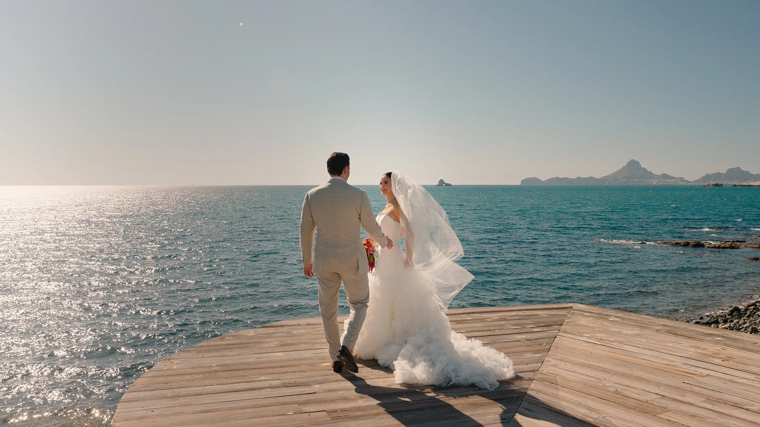 Erika & Esteban wedding in San Carlos, Sonora, filmed by Villa Films