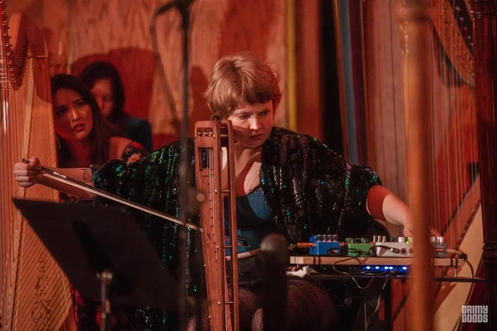 i&rsquo;ve always said the community was one of my favorite parts of being a harpist. last weekend @laharpsociety raised $3,530 for @musicares with an all-harps-on-deck program. thank you @oneononerecording for hosting, thank you @laharpista for spea