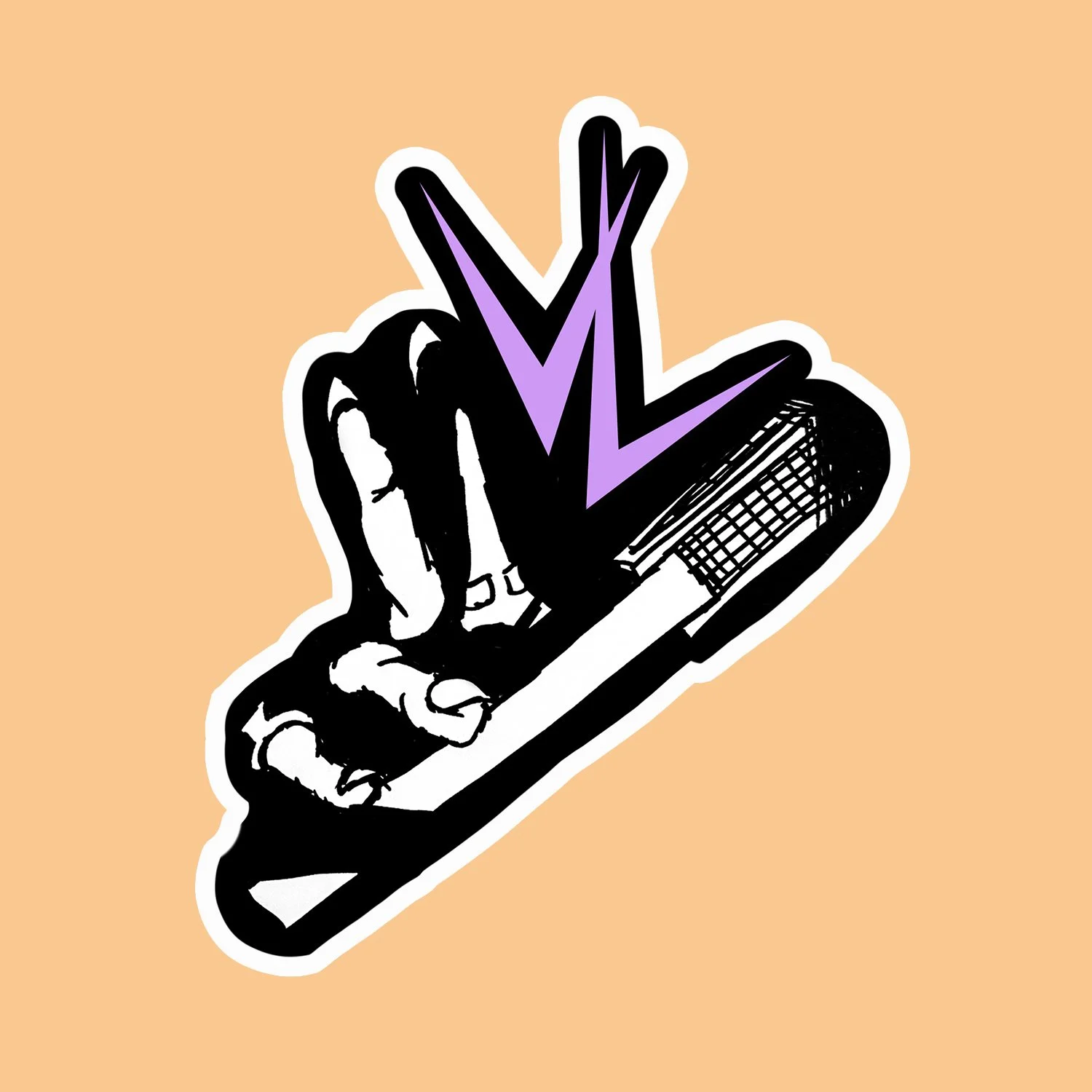 VL Fingers on Mic Sticker