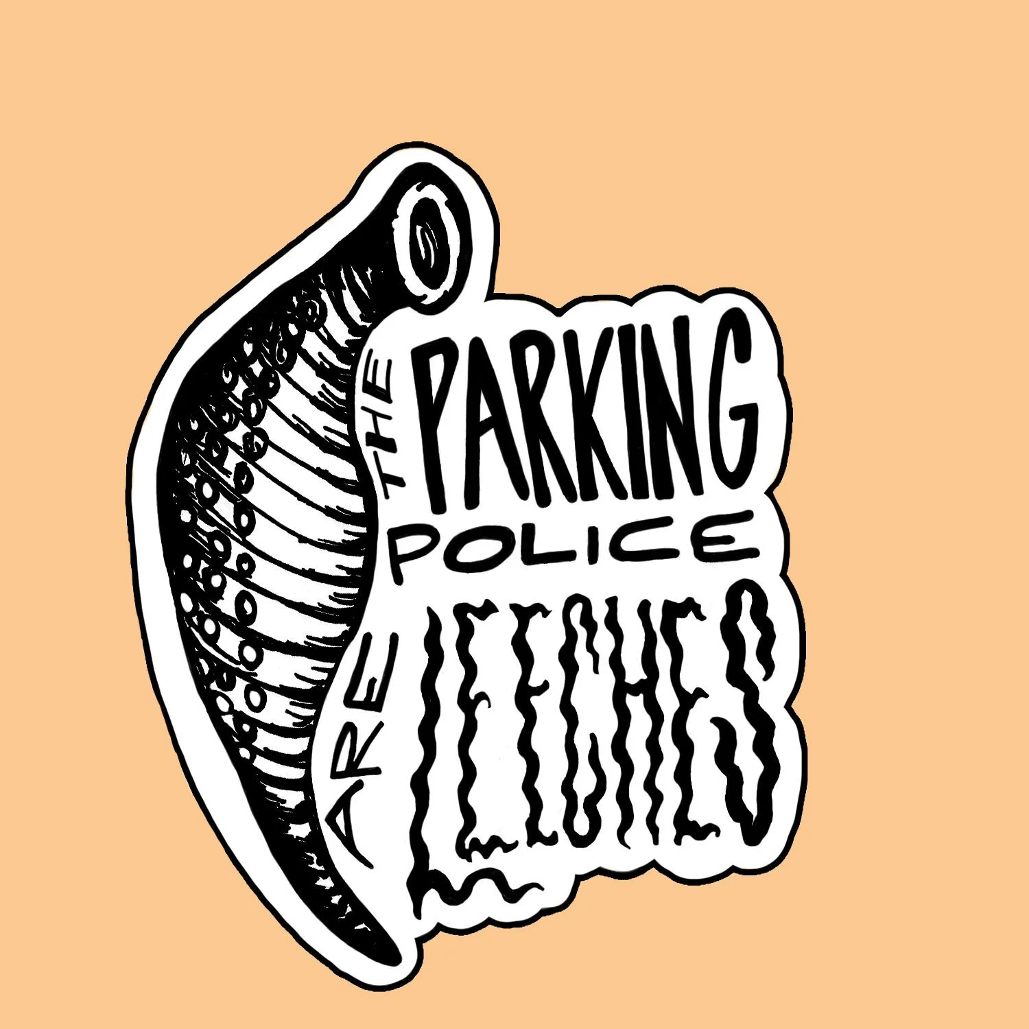 The Parking Police Are Leeches Sticker