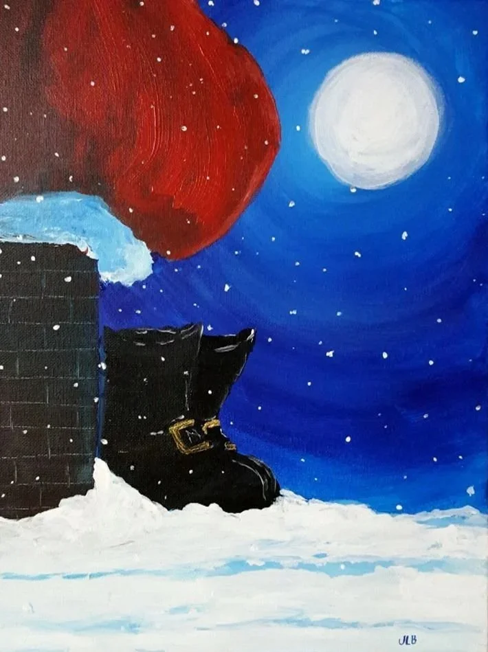 Santa Boots Paint Party + Lunch