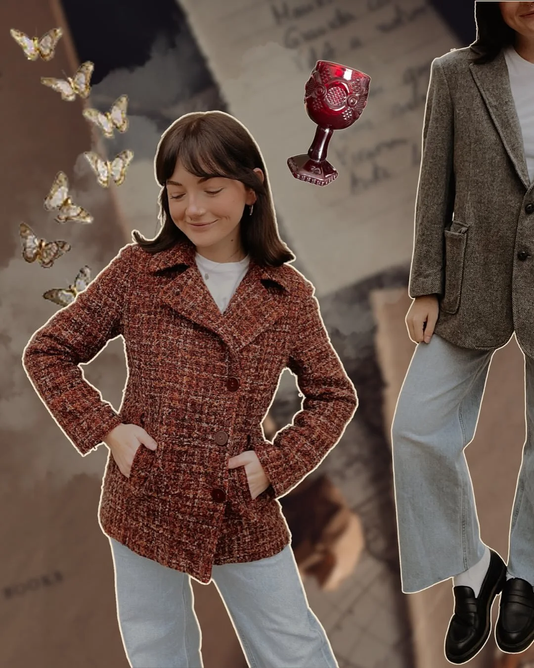 THE READING ROOM COLLECTION 📖🐦&zwj;⬛ a small collection of the coolest vintage jackets, cozy layers, and magical trinkets for those who enjoy reading and exploring candlelit halls 🕯️ NOW LIVE!
.
#darkacademia #falloutfits #vintagehaul #thriftmas #