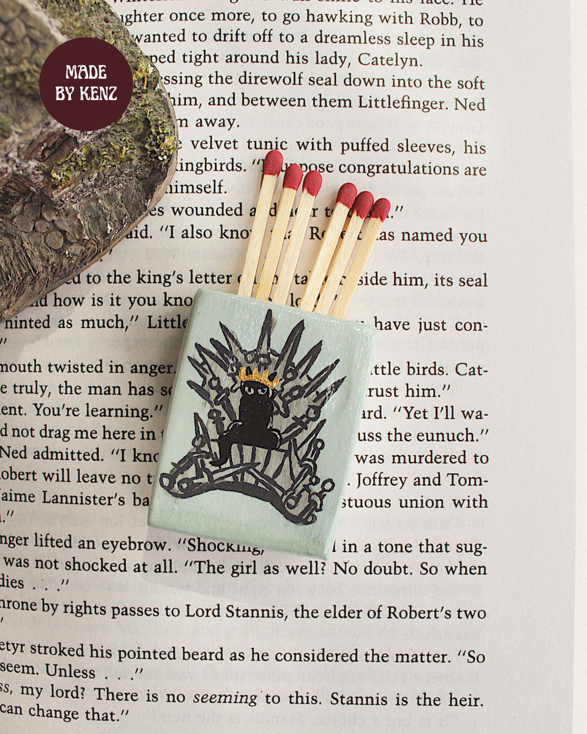 Whiskeros Mini Matchbook + Candle Set (Includes Matches)2.png