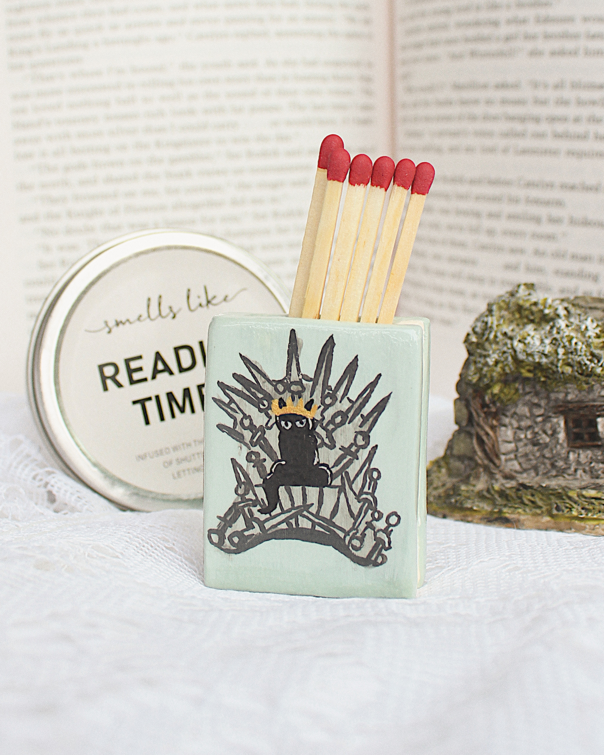 Whiskeros Mini Matchbook + Candle Set (Includes Matches)4.png