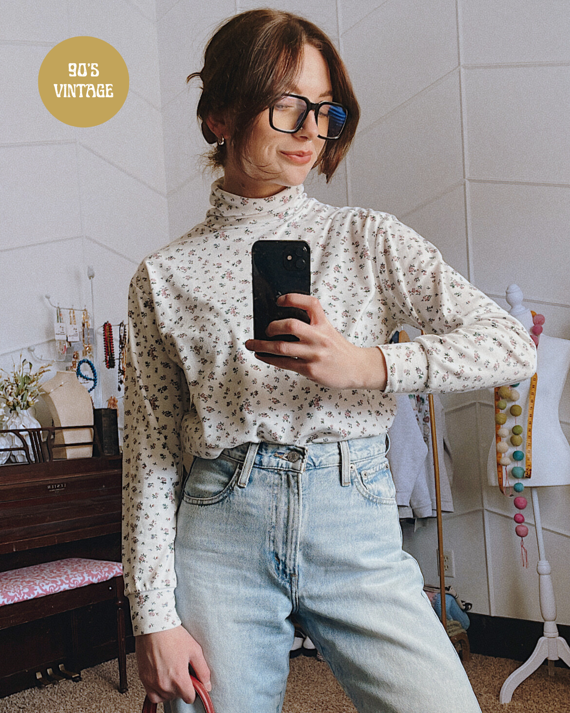 Lilac Lane Turtleneck - Small