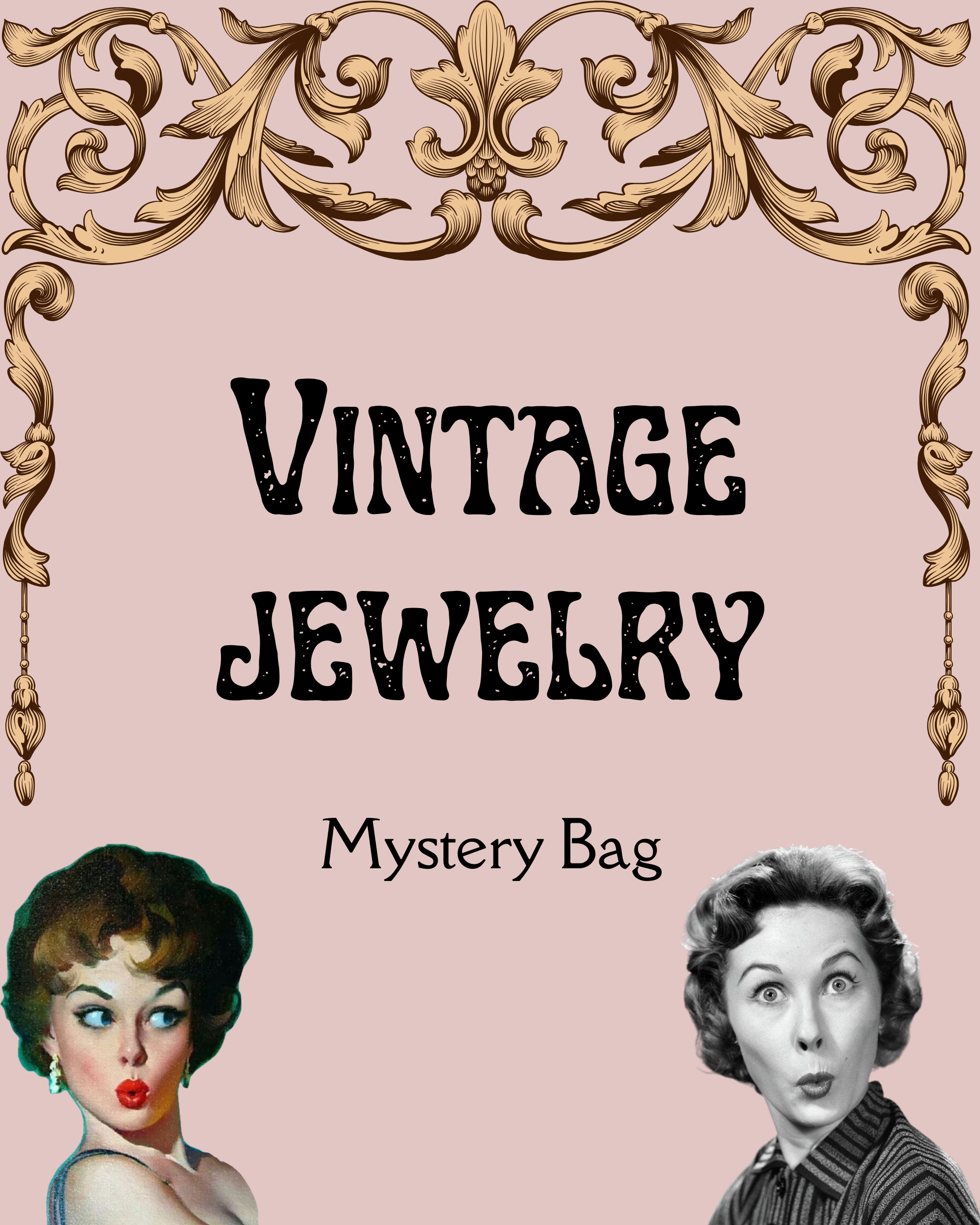 Vintage Jewelry Mystery Bag
