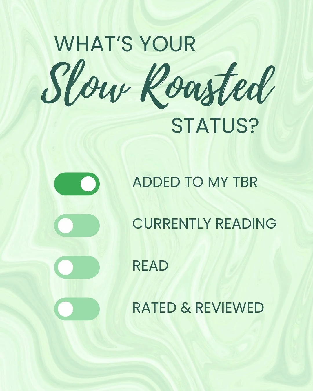 What&rsquo;s your Slow Roasted status? 

Share whichever graphic is your Slow Roasted status to your story!!!

Slow Roasted by E. M. Hedrick is a cute fake dating romance with open door spice and relatable characters.

☕️fake dating
✨barista/customer