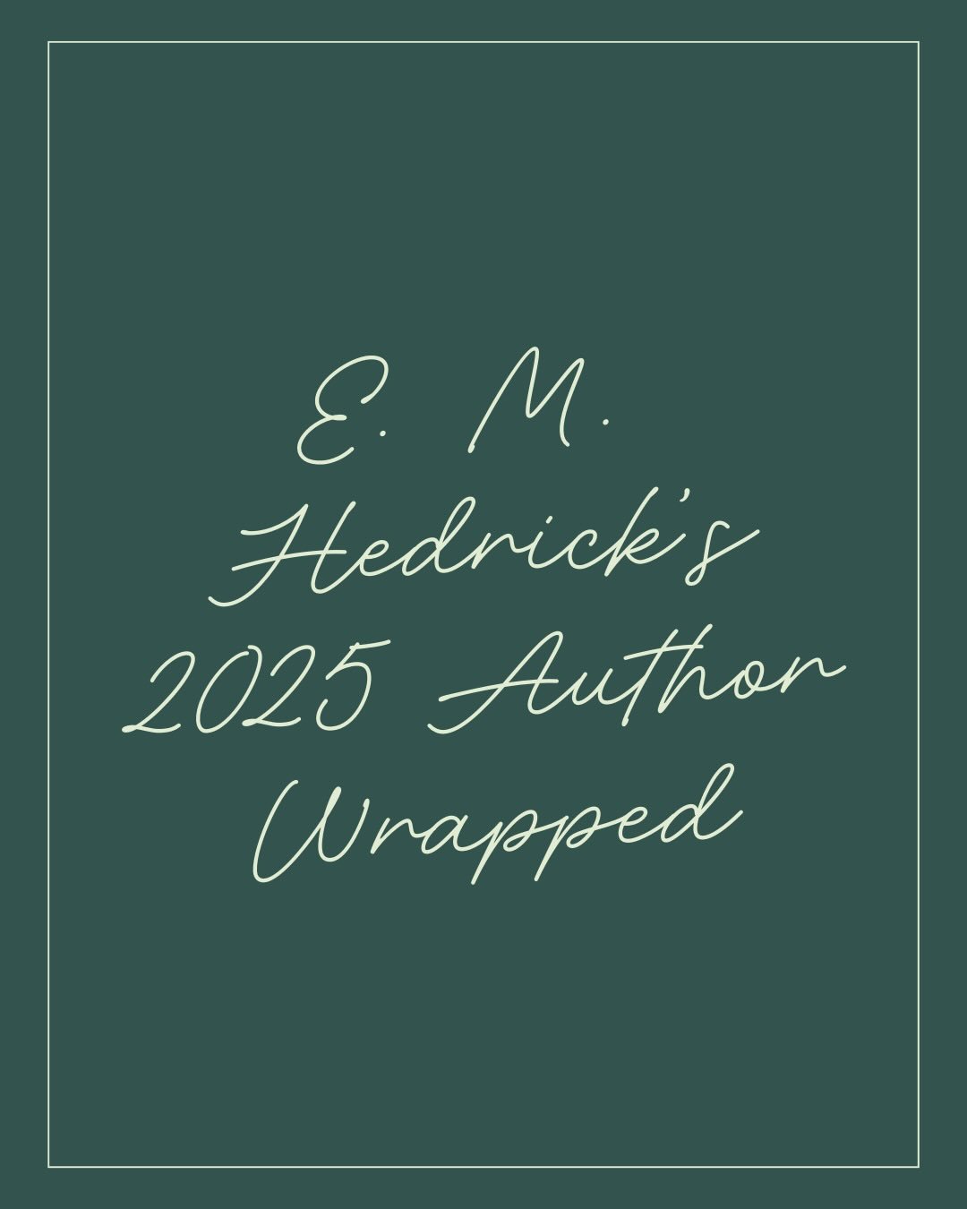 Anyone ask for a 2025 author wrapped/transparency post? 

I don&rsquo;t even know how to put into words (ironic, right?) how grateful I am for the support of my friends, family, and new friends/supporters. This year has been absolutely unreal, and I&