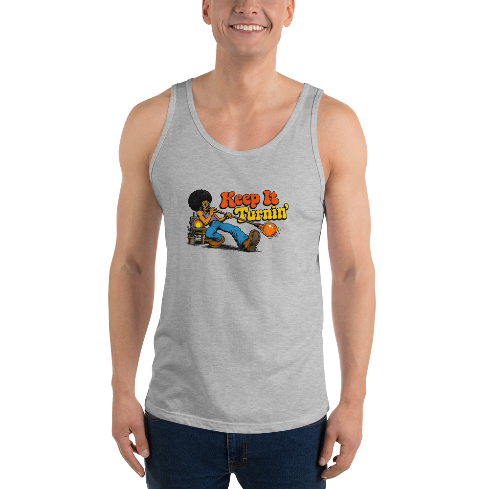 The Funky Fro Tank — Keep It Turnin' Unisex Tank Top