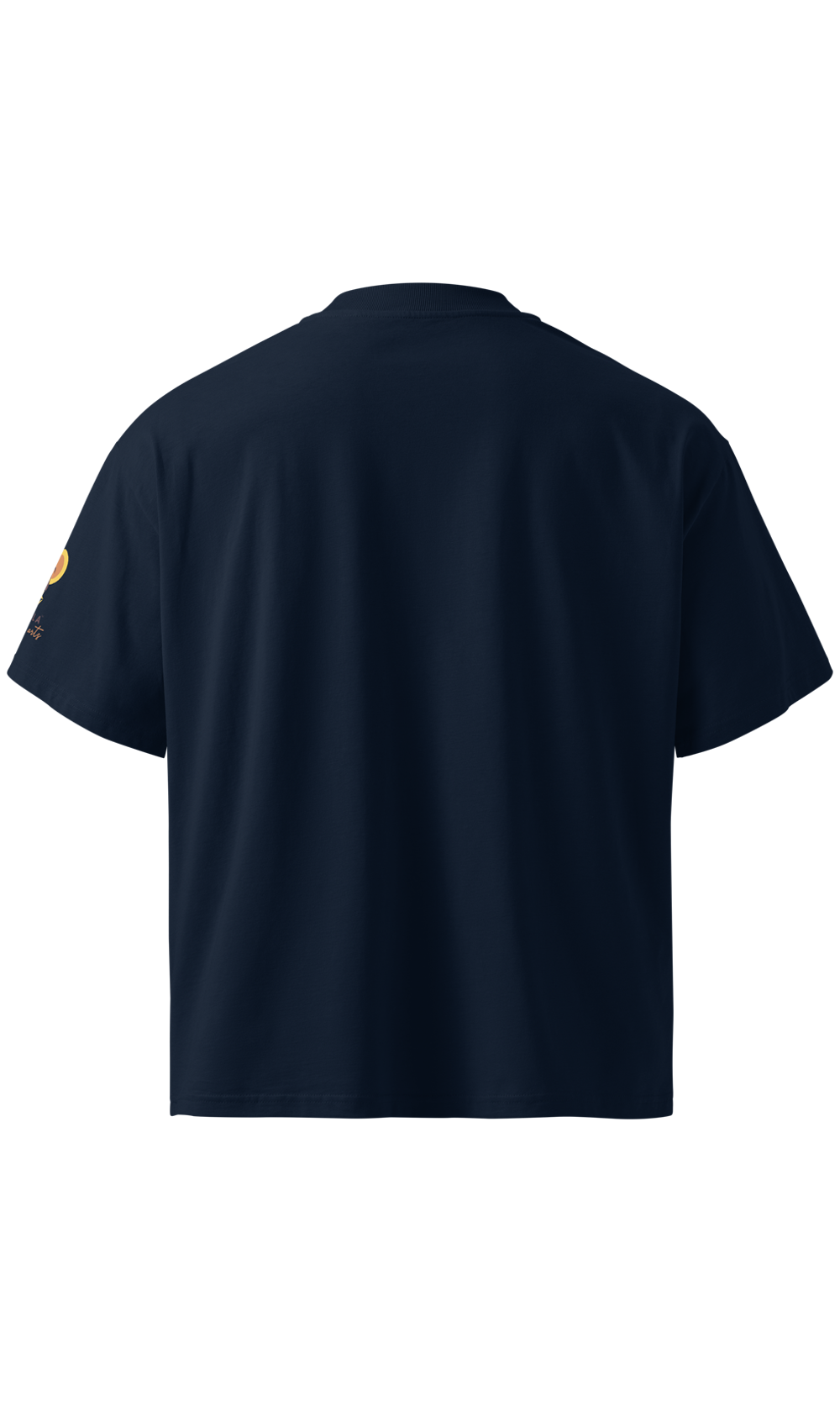 unisex-organic-oversized-high-neck-blaster-2.0-t-shirt-french-navy-back-6a25acbe1d29a.png