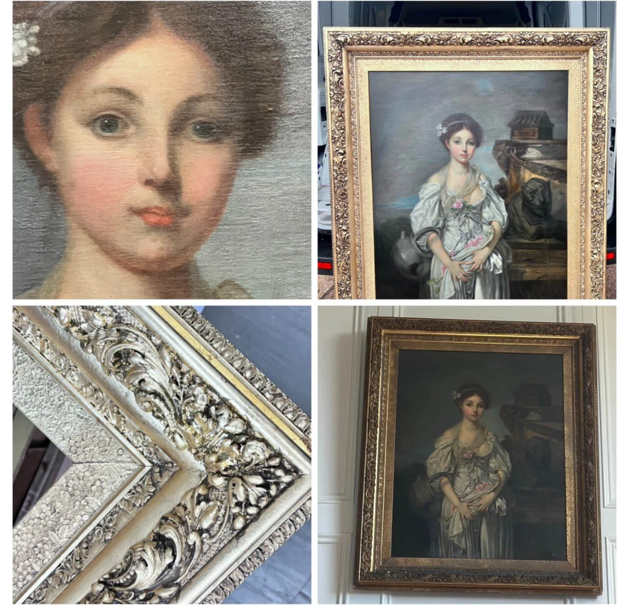 Antique Painting Restoration Cleaning Sealing