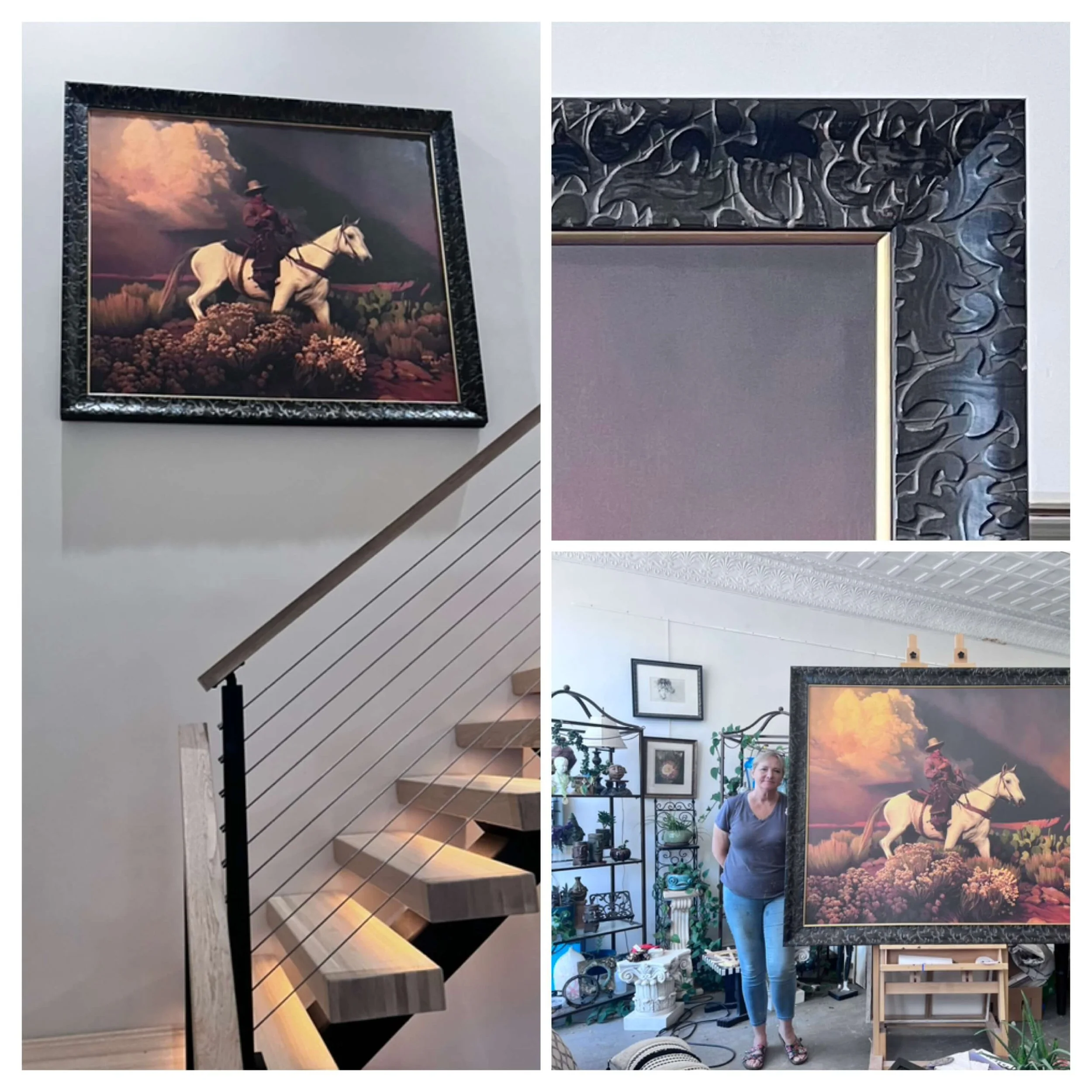 Custom Frame Delivered On site to customer home