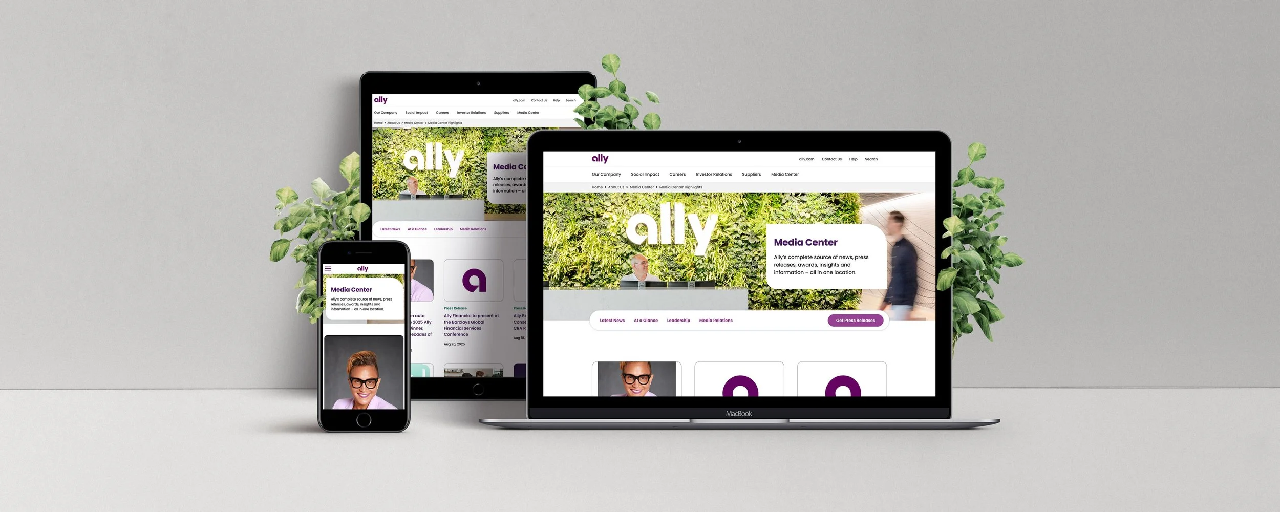 Ally Media Center Redesign