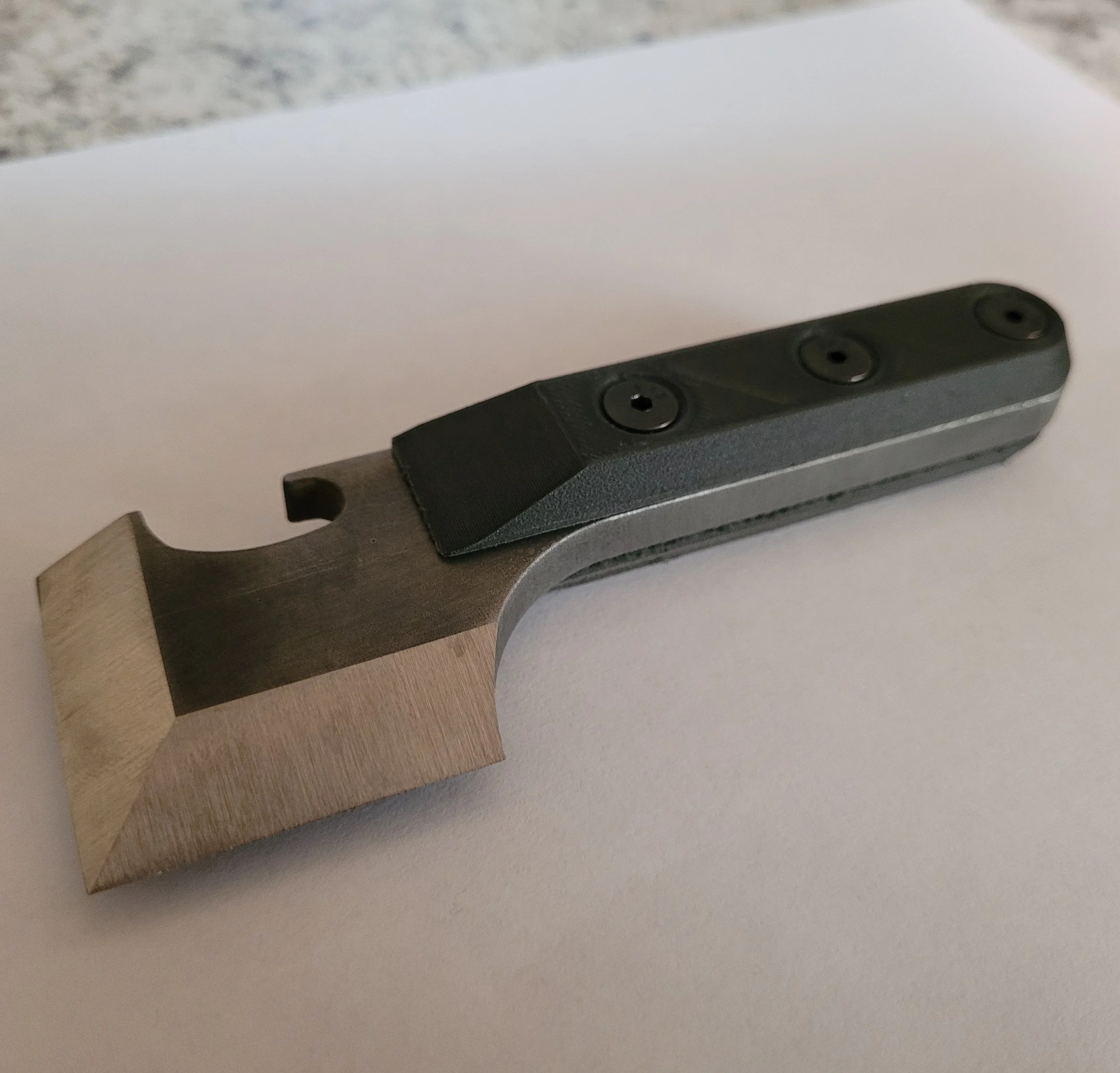 Countersunk holes keep the bolts flush