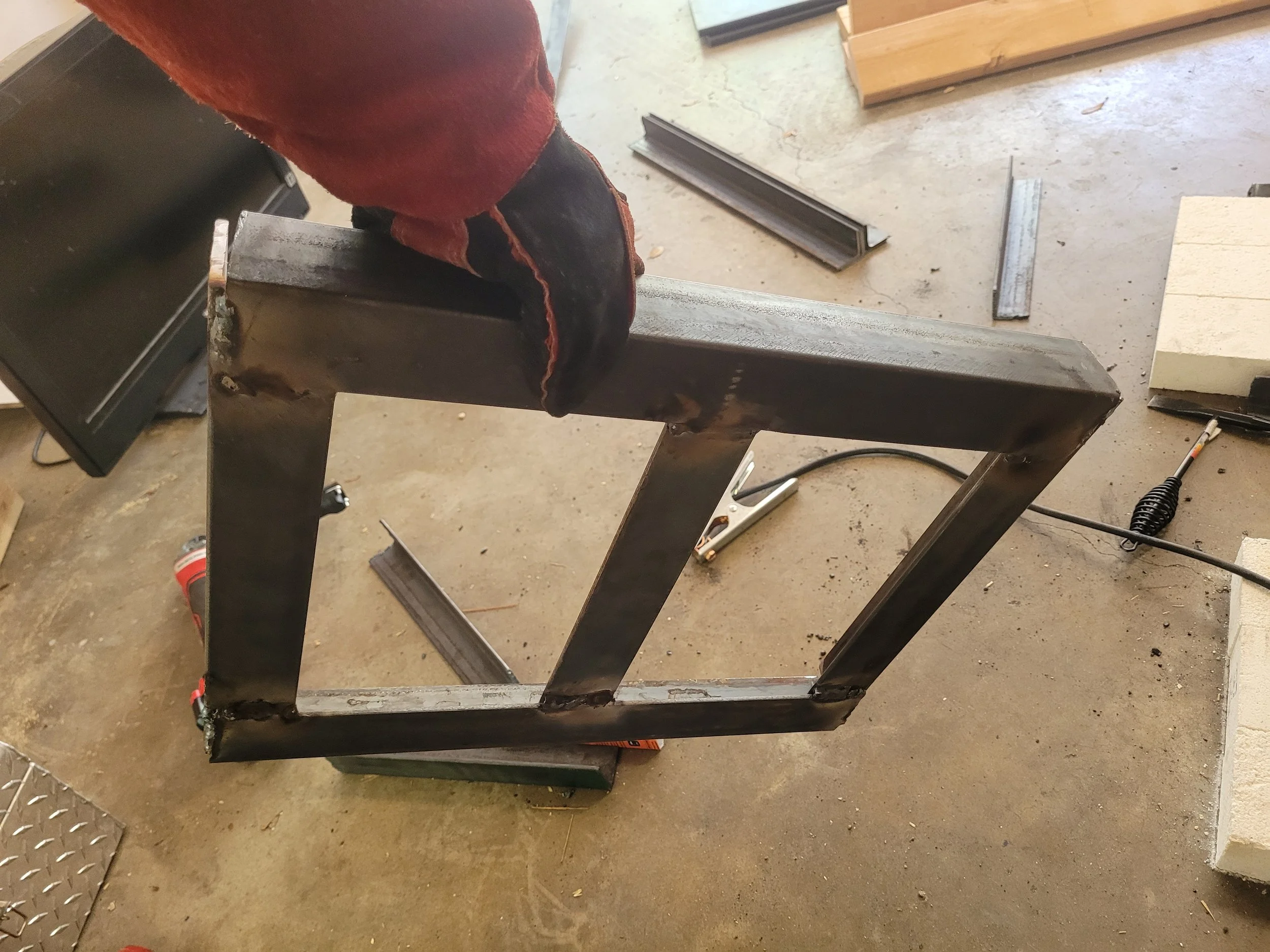 Starting to weld the frame