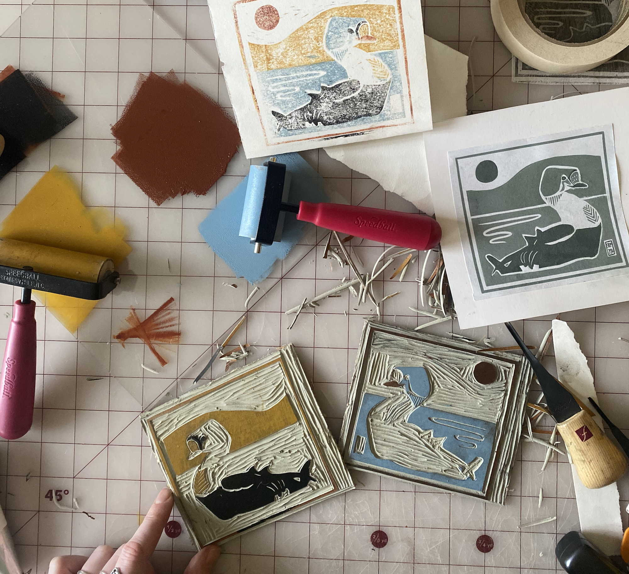 Intermediate Block Printing