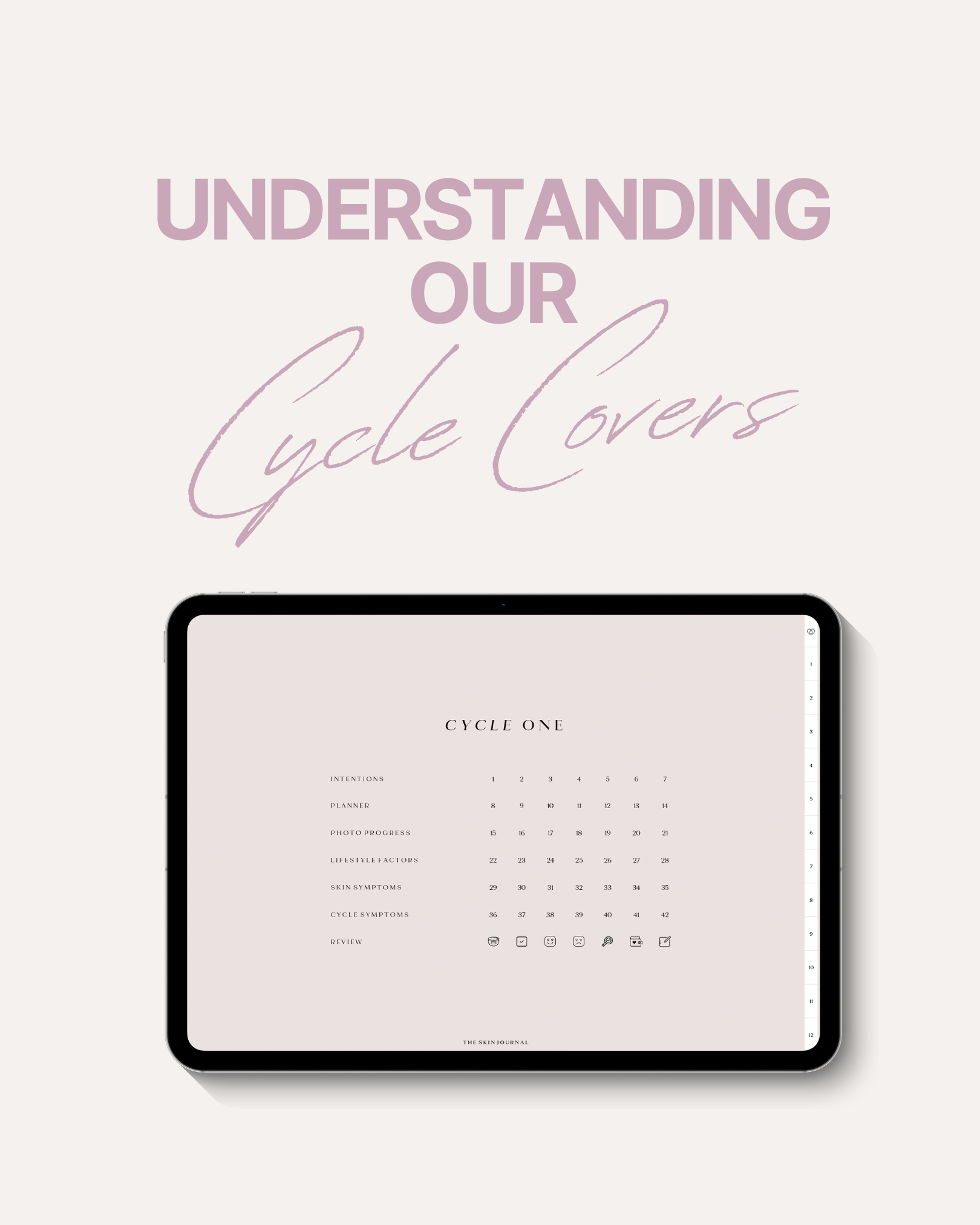 Understanding our Cycle Covers: The Central Space of Your Clear Skin Journal