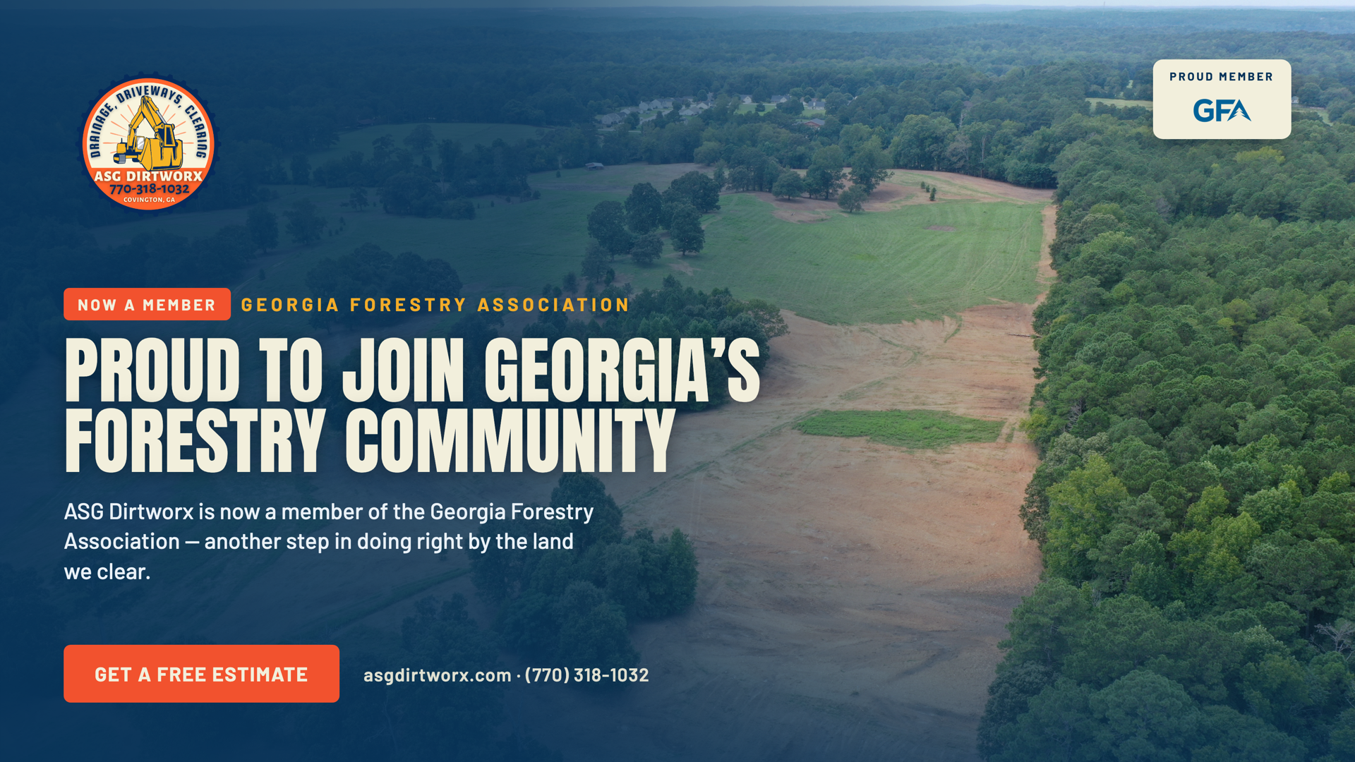 ASG Dirtworx Becomes a Member of the Georgia Forestry Association