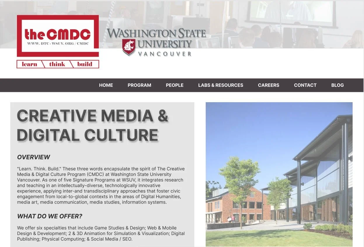 CMDC - Sample Website Redesign