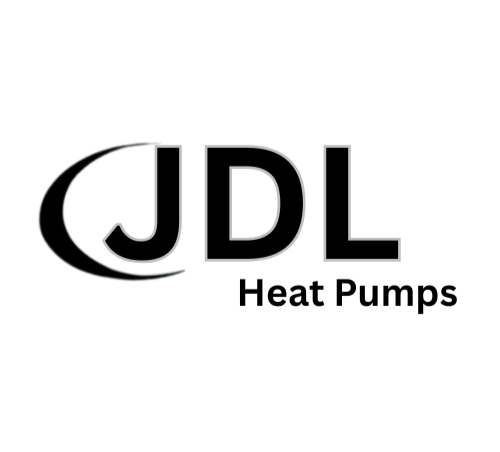 JDL Heat Pumps logo with black text on a white background.