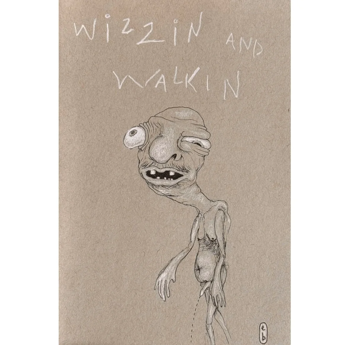 Original Drawing- Wizzin and Walkin