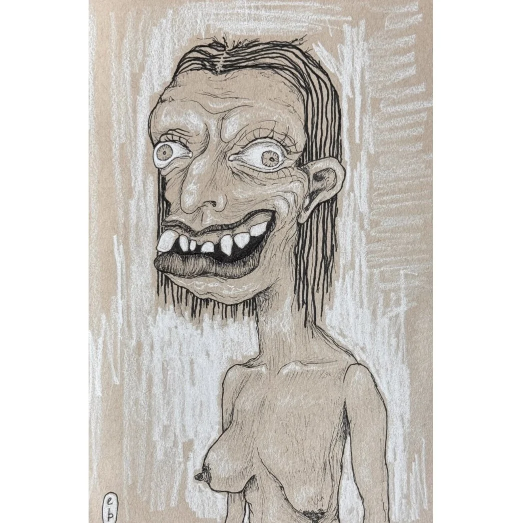 Original Drawing - Feminine Beauty