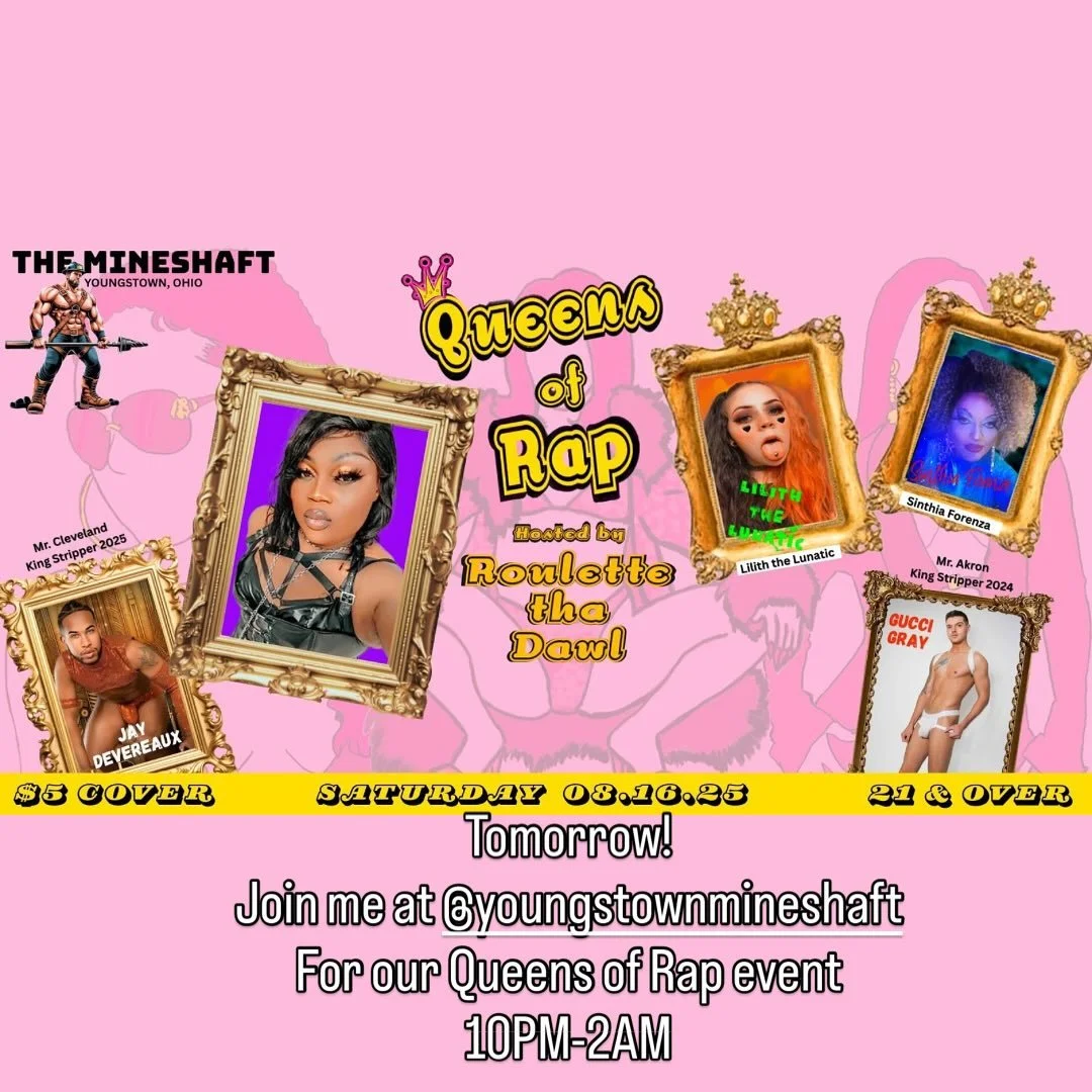 These Queens are ready to throw it back! Join me as @youngstownmineshaft presents Queens of Rap. Event starts at 10PM and is just $5 cover. 
It’s going to be a night to remember with @gogoguccigray and more! You DONT want to miss this. #Youngs