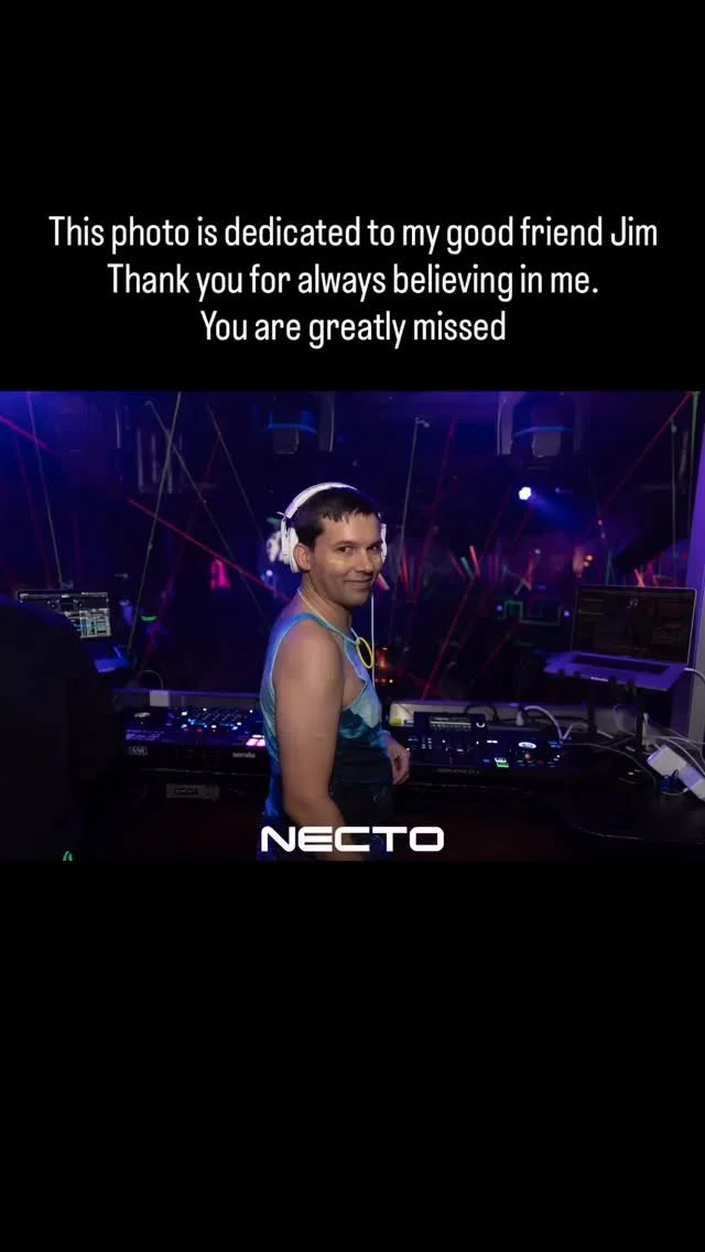 This past month has been surreal and I am beyond grateful for every week that I’ve gotten to share my love of music with you at @nectopride. This photo is also dedicated in memory of my friend and long time mentor Jim who tragically passed away