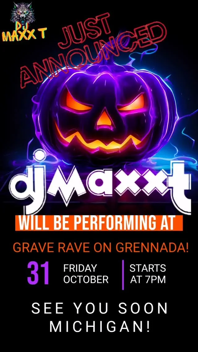 This Halloween, I am proud to announce that I will be the headlining DJ at Michigan’s premier Halloween event — Grave Rave on Grennada.
Prepare for a full night of high-energy EDM, immersive visuals, and a production designed to elevate