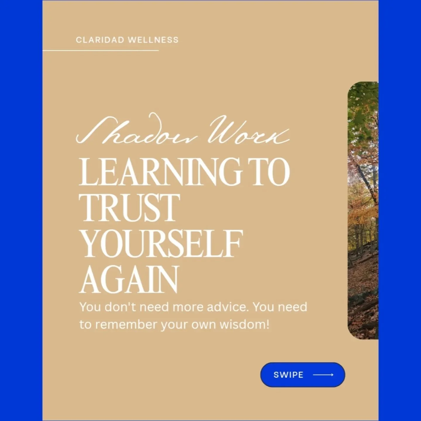 You&rsquo;ve second-guessed yourself for too long. It&rsquo;s time to rebuild trust with your own spirit.

This week inside our Shadow Work Series, we&rsquo;re exploring what it means to trust yourself again, to remember the power of your intuition, 
