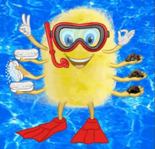 Felix the Filter Minion mascot cleans spas and pools while you play