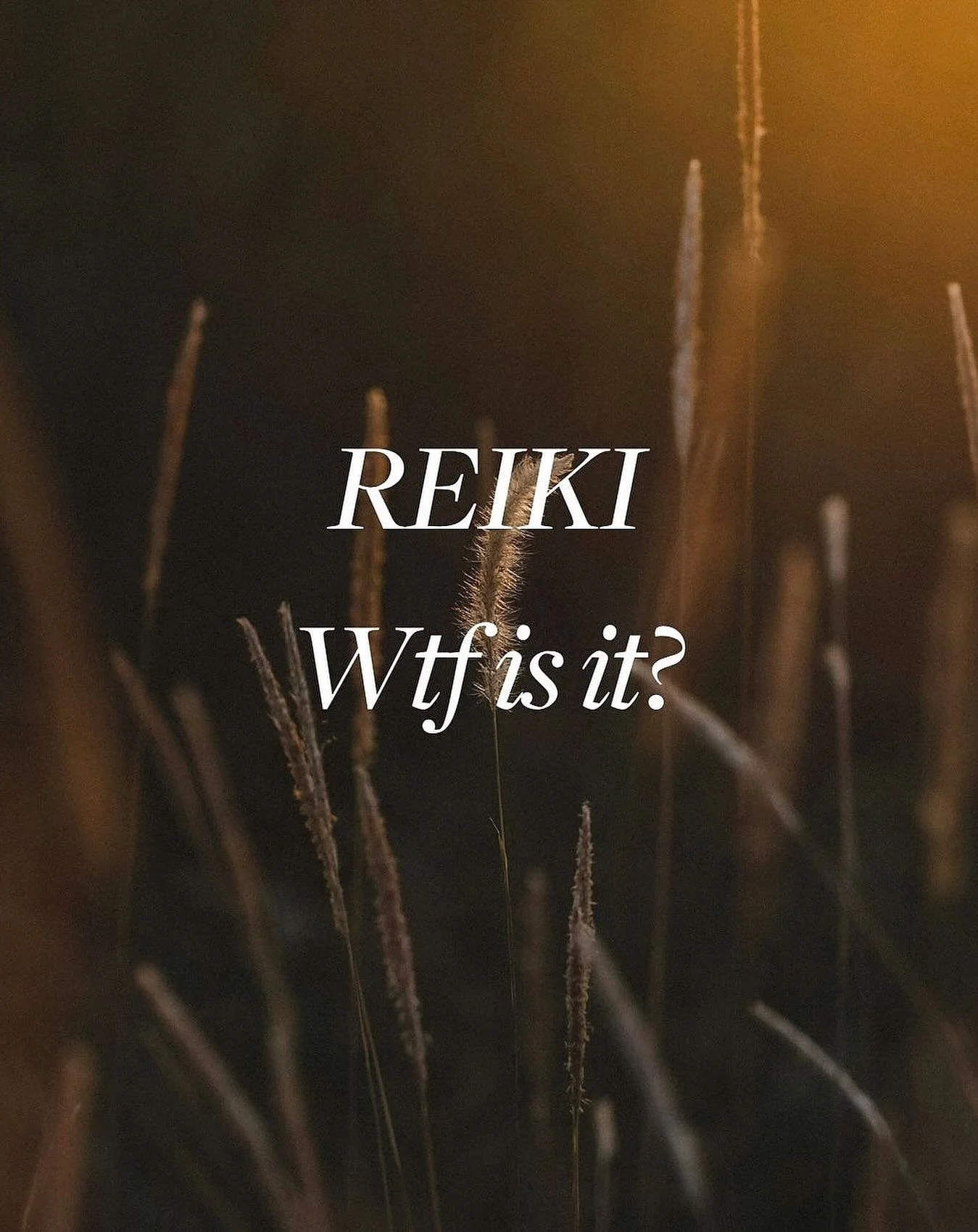 I get asked this a lot - &quot;WTF is Reiki?&quot;

Reiki was founded by Mikao Usui, a Japanese Buddhist monk in the early 1920's. He's developed the healing system as a method of improving mind and body through the use of universal energy.

Since th