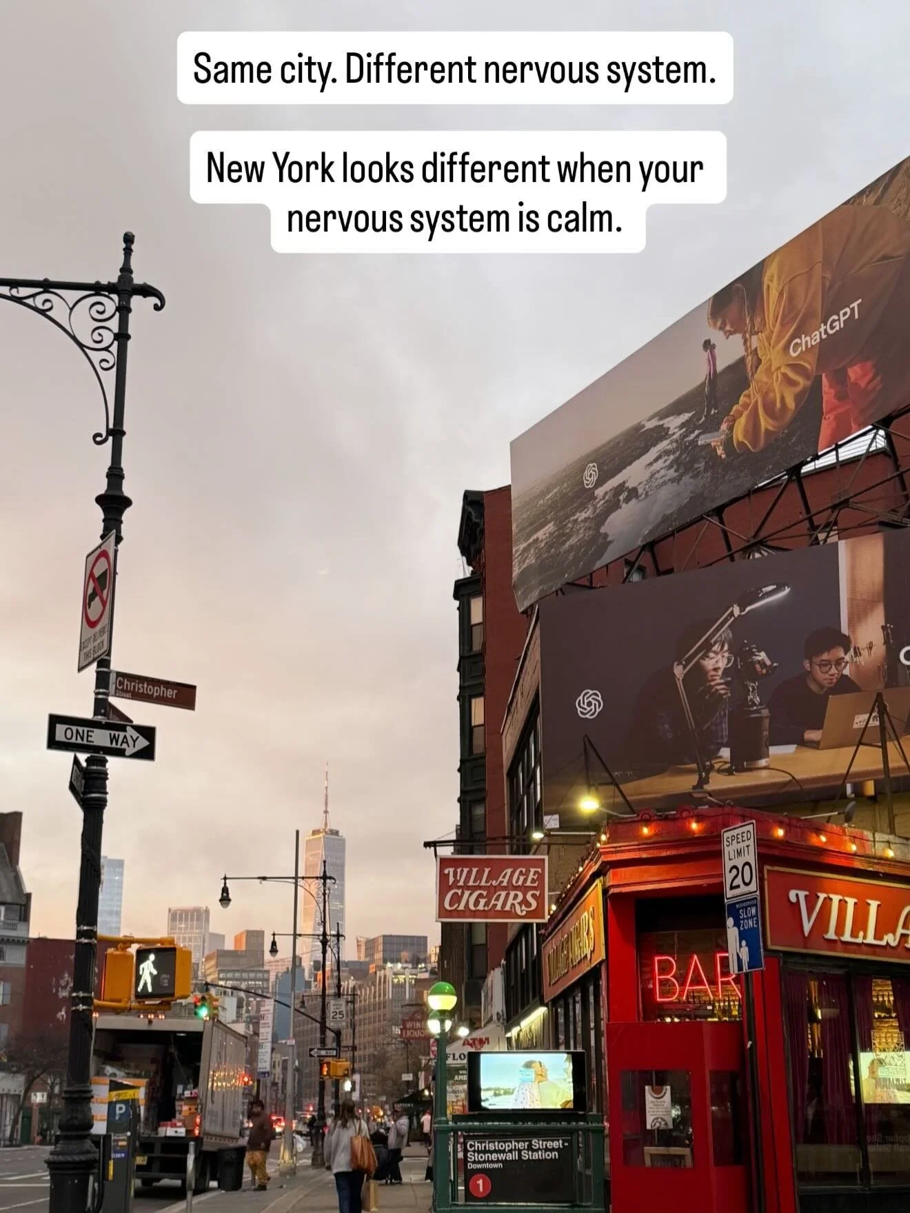 Returning to New York has felt strange in the most beautiful way.

Same streets. Same energy. Same noise.

But internally, something is completely different.

Over the past six months my body forced me to slow down in a way I never had before. I slep