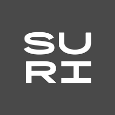 Logo with the word 'SUR' stacked vertically on a gray background.